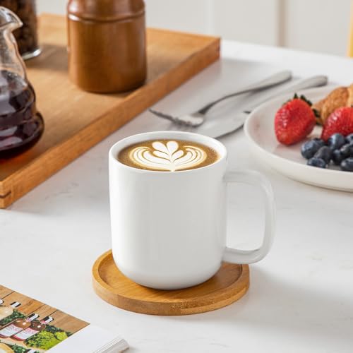 Porcelain Coffee Mugs Set (6 Count)