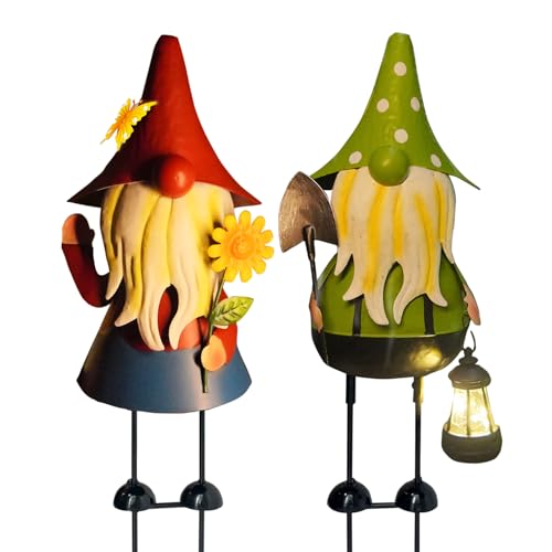 Solar Gnomes Garden Statue (2 Count)