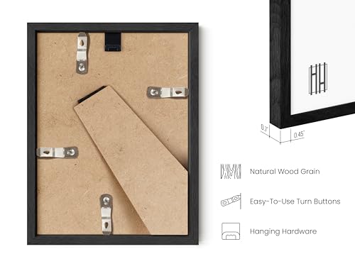 6x8 Black Oak Frame Set of 25