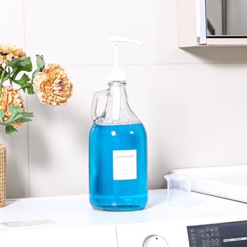 Glass Laundry Detergent Dispenser with Pump