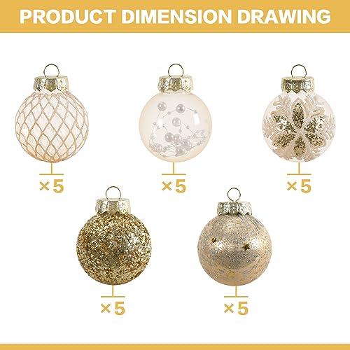 25PCS Christmas Ornaments Set (25 Count)