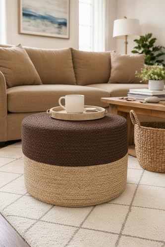 Jute Pouf Ottoman
