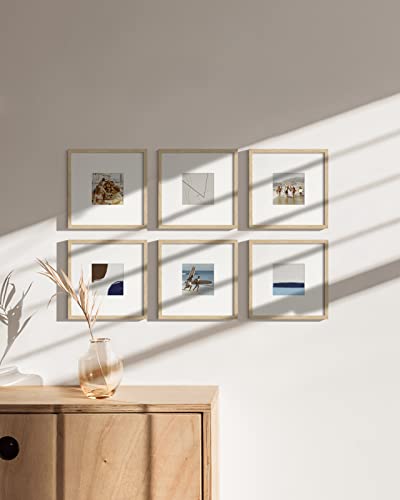 Beige Oak Wood 8x8 Picture Frames