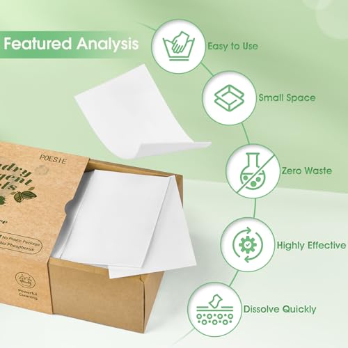 Laundry Detergent Sheets Fragrance Free 320 Sheets (320 Count)