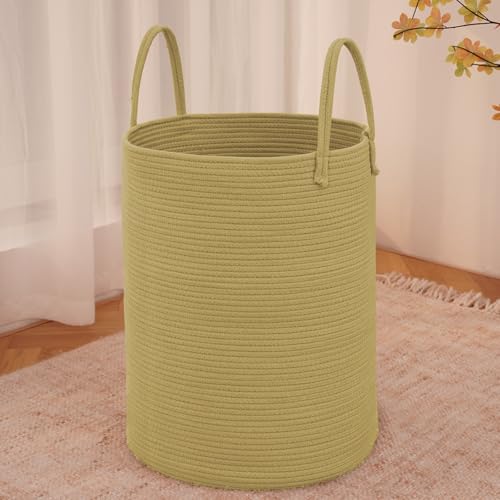 60L Cotton Rope Laundry Basket Hamper