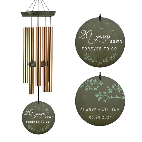 Personalized 20th 50th Anniversary Wind Chime