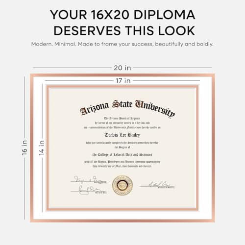 16x20 Rose Diploma Frame (3 Count)