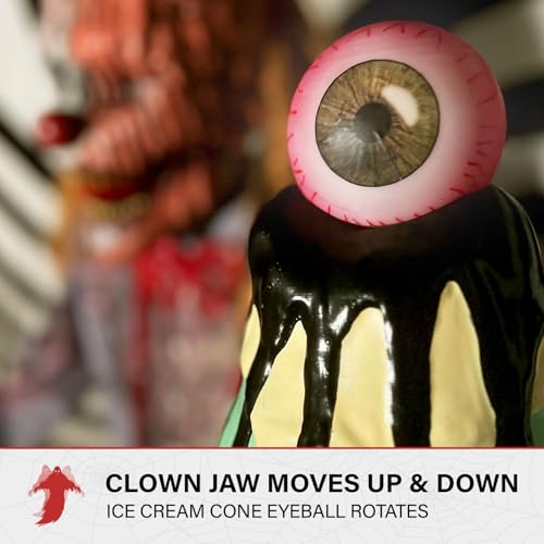 6.9 Ft. I Scream Clown Animatronic
