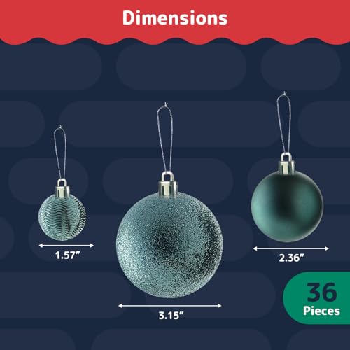 36 Pieces Christmas Ornaments Set