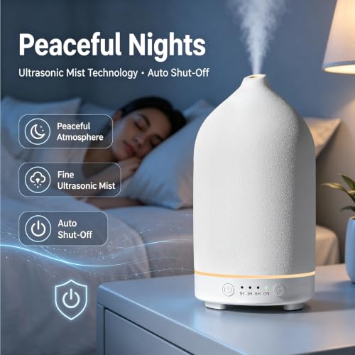 200ML Ceramic Essential Oil Diffuser for Home