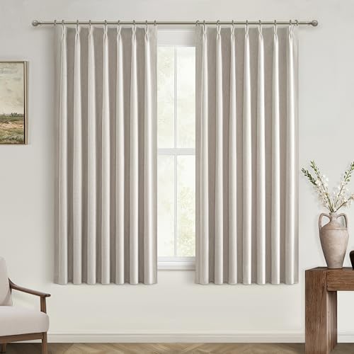 Bedroom Blackout Curtains 63 Inches (2 Count)