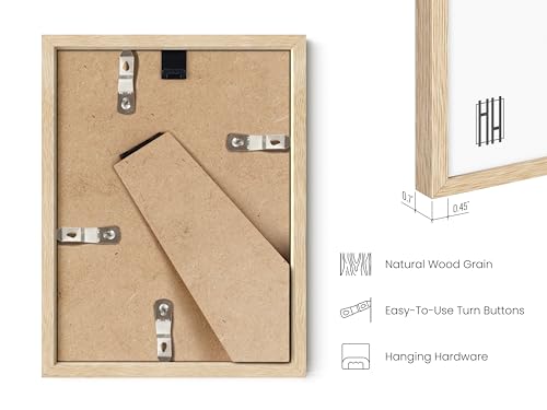 Beige Oak Wood 6x8 Picture Frame