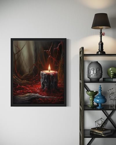 Gothic Candle Poster Art Print