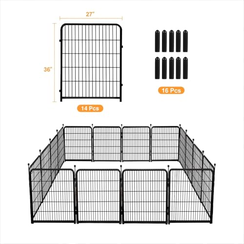 Doorless Garden Fences and Borders for Dogs (14 Count)
