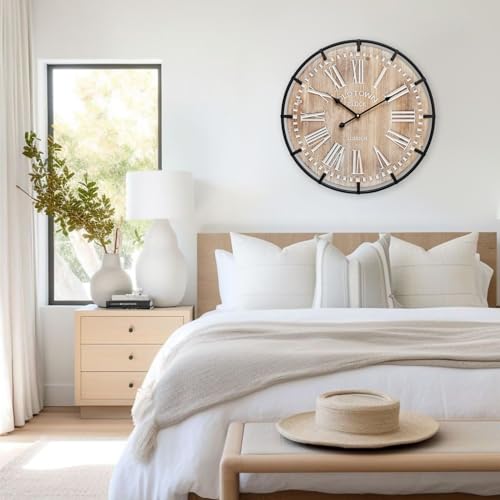20 Inch Large Farmhouse Wall Clock