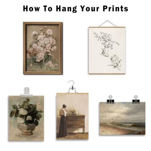 16 PCS Vintage Wall Art Decor (16 Count)