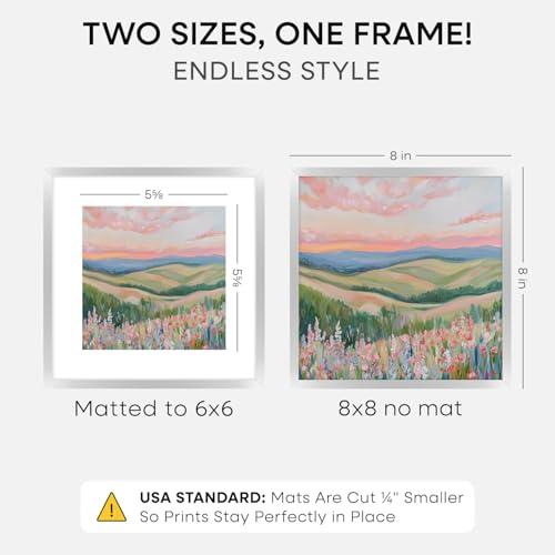 8x8 Silver Picture Frame (2 Count)