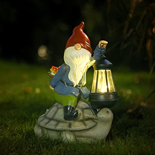 Gnome and Turtle Garden Decor