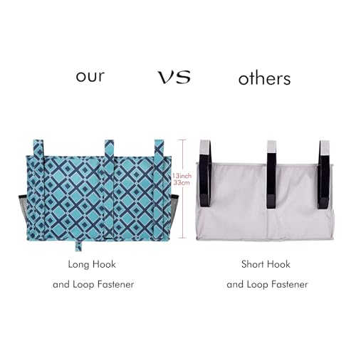 Bedside Caddy Hanging Bed Organizer Storage Bag Pocket for Bunk and Hospital Beds