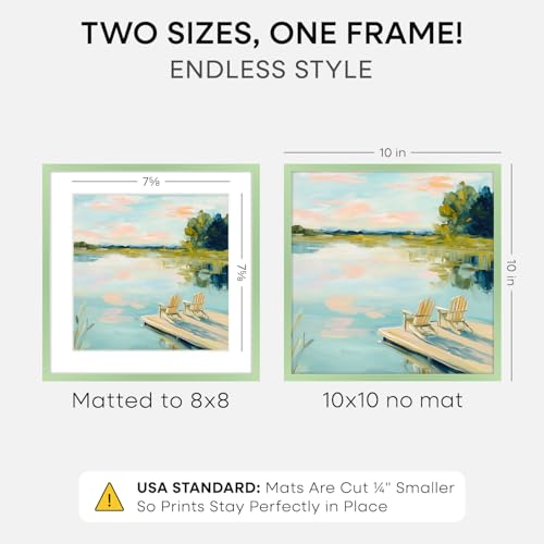 10x10 Green Picture Frame