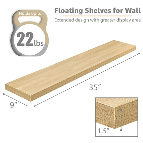 Floating Shelves for Wall Storage (3 Count)