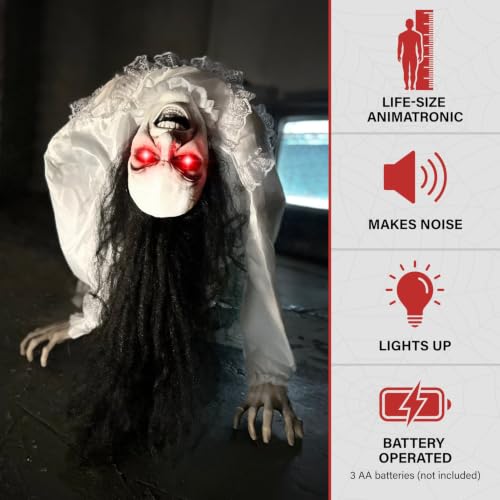 3.0-Ft. Life-Size Animatronic Possessed Woman