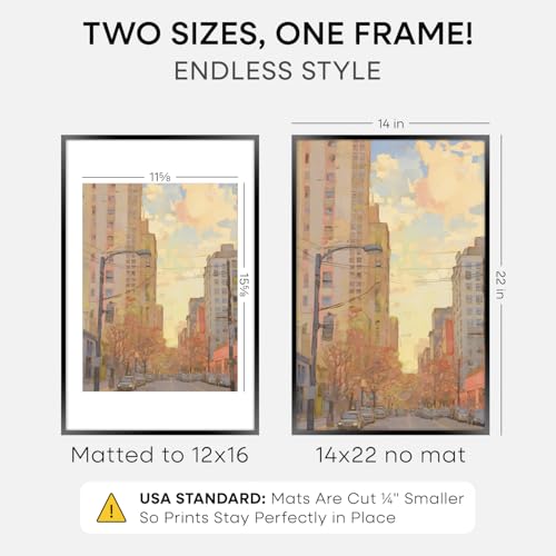 14x22 Black Picture Frame