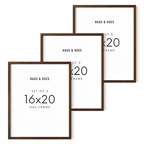 16x20 Walnut Oak Frame Set of 3 (3 Count)