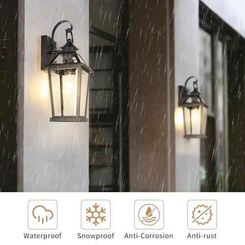 17" Dusk to Dawn Outdoor Light Fixture Wall Mount
