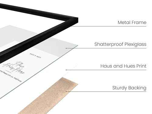 5x7 Black Metal Picture Frames