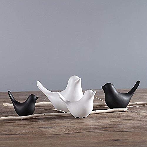 Notakia Small Birds Statues Black Modern Farmhouse Decor Deals (2 Count)