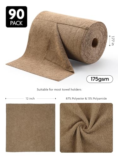 Microfiber Cleaning Cloth Roll (90 Count)