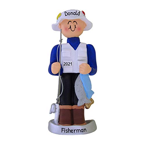 Personalized Gone Fishing Ornament 2026
