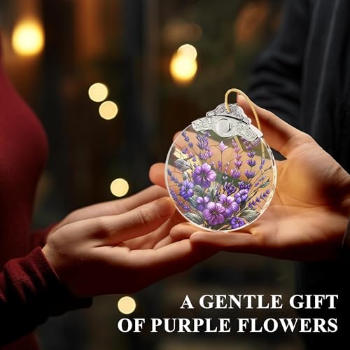 Purple Christmas Ornaments