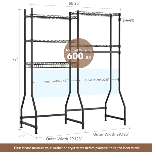 Laundry Organizer Shelves Over the Washer and Dryer Storage Shelf