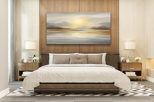Abstract Canvas Wall Art Seascape Canvas Printing Abstract Art Wall Decor Artwork for Living Room Bedroom Dining Room Home Office Decor 29x58 inch