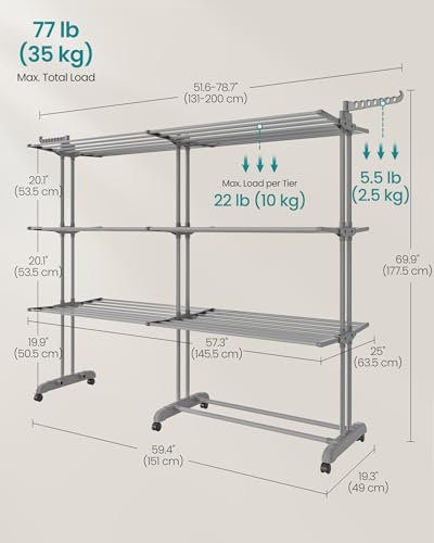 4 Tier Clothes Drying Rack