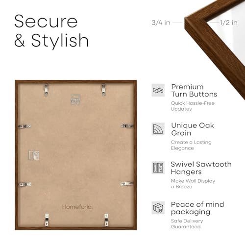 16x20 Brown Oak Diploma Frame (3 Count)