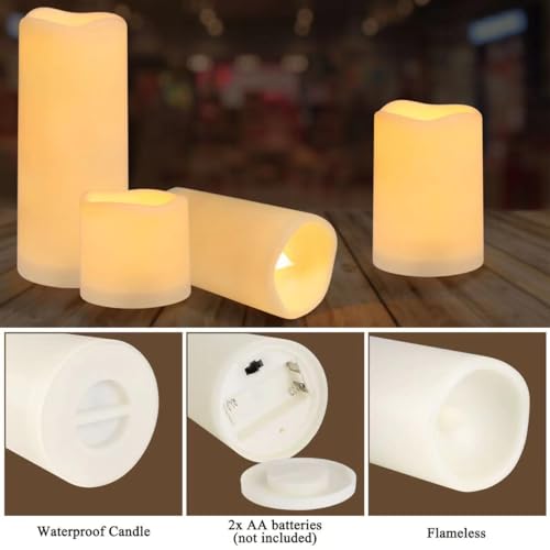 Flameless Battery Operated Outdoor Waterproof Set of 12 (12 Count)