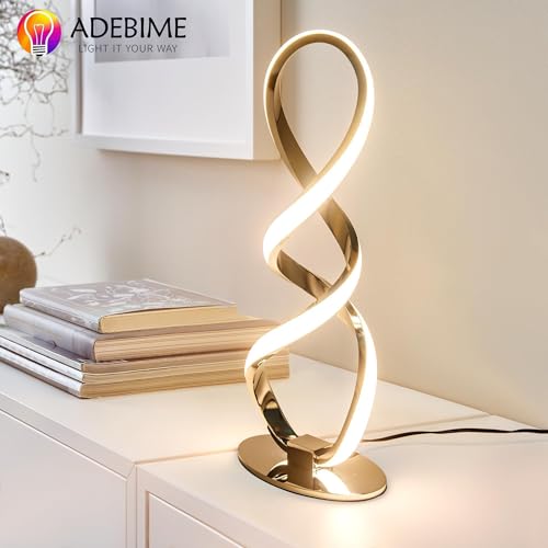 LED Spiral Bedside Table Lamp