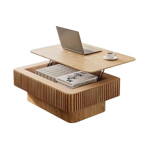 Lift Coffee Table with Storage & Adjustable Height