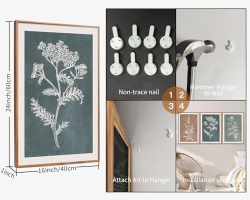 Neutral Botanical Framed Canvas Wall Art Set (3 Count)
