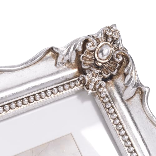 8x10 Vintage Picture Frame with Embossed Flower Design