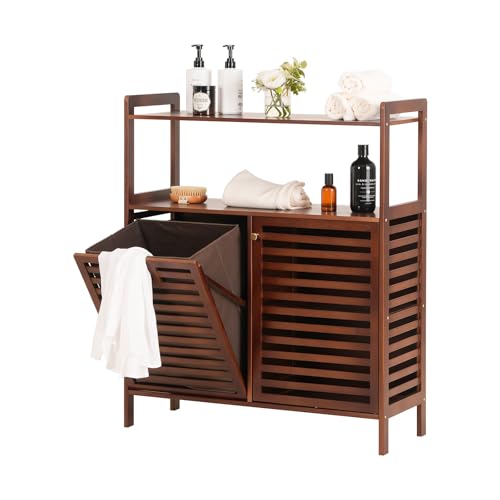 Tilt Out Laundry Hamper with shelves