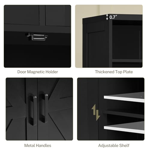 Storage Cabinet with Doors & 2 Drawers