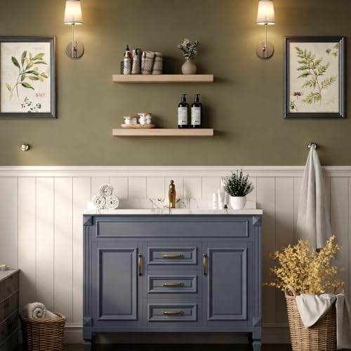 Wood Floating Shelves 24 inch (2 Count)