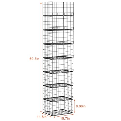8 Tier Stackable Closet Organizers and Storage Shelves