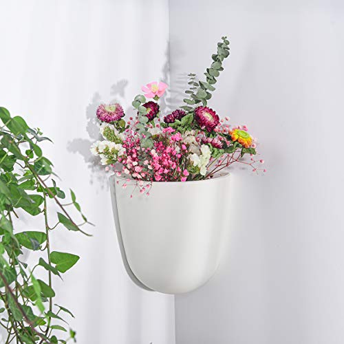 Wall Hanging Corner Planters (4 Count)