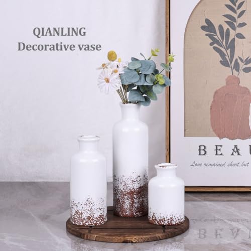 Gray Ceramic Vase Set (3 Count)