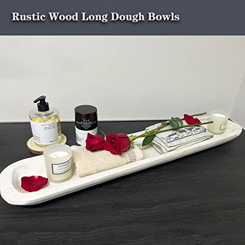 Wooden Dough Bowl Decor